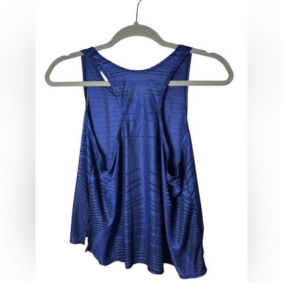 Nike Pro Dri-FIT Blue Mesh Athletic Tank Top Size M - Picture 4 of 5